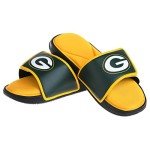 FOCO Green Bay Packers NFL Mens Foam Sport Slide - L