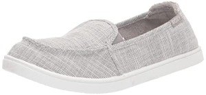 Roxy Women's Minnow VII Loafer Flat, Cool Grey, 7