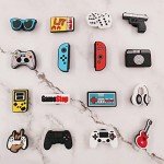 YMHOETS 25 Pieces Sports Shoe Charms for Clogs Pins for Boys Girls Game Controller Basketball Soccer Softball Baseball Shoe Decorations Charms Accessories for Men Women