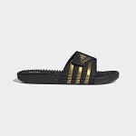 adidas Adissage Slides in Black/Gold for Men
