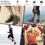 4 Pairs Wool Socks for Men Women - Warm Winter Cozy Merino Wool Socks, Thick Knit Thermal Hiking Socks Boot Socks Crew Socks for Men Women