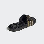 adidas Adissage Slides in Black/Gold for Men