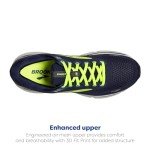 Brooks Men's Ghost 15 Neutral Running Shoe - Peacoat/Nightlife/Grey - 11 Medium