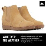 Sorel Women's Evie II Chelsea Boots - Caribou Buff, Gum 10 - Size 7
