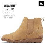 Sorel Women's Evie II Chelsea Boots - Caribou Buff, Gum 10 - Size 7