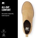 Sorel Women's Evie II Chelsea Boots - Caribou Buff, Gum 10 - Size 7