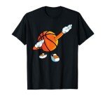 Funny Dabbing Basketball Dancing Ball Game In Shoes For Boys T-Shirt