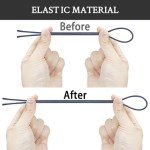 2 Pairs Elastic Shoelaces for ON Cloud 5 No Tie Replacements Shoes Laces Stretchy Bungee Running Training(Color:Navy Blue,Size:22Inch)