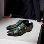 Mens Double Monk Strap Slip on Loafer Leather Formal Business Casual Comfortable Dress Shoes for Men Green 12 US