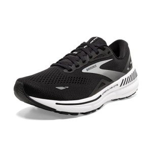 Brooks Women’s Adrenaline GTS 23 Supportive Running Shoe - Black/White/Silver - 6.5 Medium