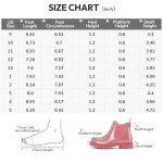 K KomForme Girls Glitter Ankle Boots Side Zipper Chelsea Booties Lug Sole (Toddler/Little Kids/Big Kids)