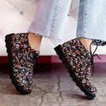 BEARPAW Women's Skye Black Size 7 | Women's Chukka Bootie | Women's Slip On Boot | Comfortable Winter Boot