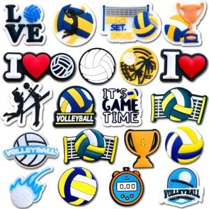 Volleyball Shoe Charms - 20 Pcs Set