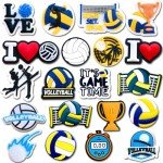 Volleyball Shoe Charms - 20 Pcs Set