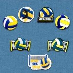 Volleyball Shoe Charms - 20 Pcs Set