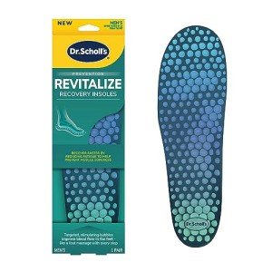 Dr. Scholl's ® Revitalize Recovery Insole Orthotics, Improve Recovery Faster, Reduce Fatigue, Stress, Soreness, Trim to Fit Inserts for Any Shoes, Athletic, Running, Slippers, Casual, Men 8-14, 1 Pair