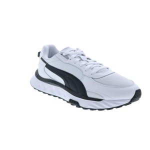 Puma Mens Wild Rider Route White Lifestyle Sneakers Shoes 7.5