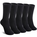 LINEMIN Wool Hiking Socks for Men - 5 Pairs