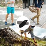 Knixmax Men's Sport Shoe Insoles, Comfort Thin Cushioning Orthotic Sneaker Inserts for Man, Breathable Running Innersoles Replacement Boot Liners Arch Support Water Sandal Insoles Black EU 46