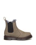 Dr. Martens Women's 2976 Leonore Chelsea Boot, Nickel Grey Milled Nubuck Wp, 9