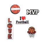 BOWNDY Basketball Charms for Croc Clog Shoes Decoration Sports Shoe Charm for Shoe & Bracelet Wristband Party Gifts