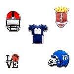 BOWNDY Basketball Charms for Croc Clog Shoes Decoration Sports Shoe Charm for Shoe & Bracelet Wristband Party Gifts