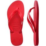 Havaianas Top Flip Flops for Unisex - Summer Style Sandals - ruby red, 9/10W - 8M