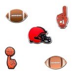 BOWNDY Basketball Charms for Croc Clog Shoes Decoration Sports Shoe Charm for Shoe & Bracelet Wristband Party Gifts
