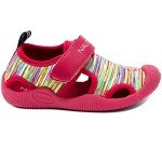Nautica Kids Protective Water Shoe,Closed-Toe Sport Sandal for Boys and Girls-Kettle Gulf-Neon Multi Size-10