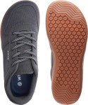 WHITIN Wide Toe Box Barefoot Shoes for Men Minimalist Zero Drop Sole Sneakers Size 11 11W Walking Training Grey Gum 45