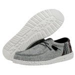 Hey Dude Men's Wally Funk Jacquard Black Aztec Size 11| Men's Loafers | Men's Slip On Shoes | Comfortable & Light-Weight