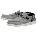 Hey Dude Men's Wally Funk Jacquard Black Aztec Size 11| Men's Loafers | Men's Slip On Shoes | Comfortable & Light-Weight