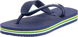 Havaianas Brazil Logo Navy Blue Kids Flip Flops