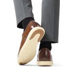 Bruno Marc Men's Crossflex Dress Sneakers Wingtip Derby Casual Oxford Formal Shoes,Size 11,Brown/Gw,GRANDWING