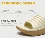 KuaiLu Womens Recovery Sandals Comfortable Plantar Fasciitis Arch Support Ladies Orthopedic Running Sport Slides Open Toe Slip On Thick Athletic Cushion Slippers Summer Beach Sandles Beige 7.5