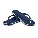 Crocs Unisex Crocband Flip Flops, Navy, 8 Men/10 Women