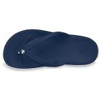 Crocs Unisex Crocband Flip Flops, Navy, 8 Men/10 Women