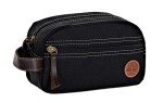 Timberland Men's Toiletry Bag Canvas Travel Kit Organizer, Black, One Size