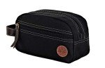 Timberland Men's Toiletry Bag Canvas Travel Kit Organizer, Black, One Size