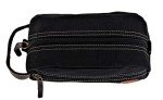 Timberland Men's Toiletry Bag Canvas Travel Kit Organizer, Black, One Size