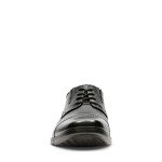 Clarks Men's Tilden Cap Oxford Shoe,Black Leather,11 M US