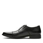 Clarks Men's Tilden Cap Oxford Shoe,Black Leather,11 M US
