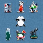 Xaldrichasta 25Pcs Golf Shoe Charms for Clog Different Matching Sandals Wristbands Bracelets, Sports Ball Shoe Charms Decorations (Golf)