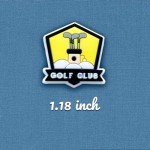 Xaldrichasta 25Pcs Golf Shoe Charms for Clog Different Matching Sandals Wristbands Bracelets, Sports Ball Shoe Charms Decorations (Golf)