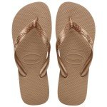 Havaianas Women's Top Tiras Flip Flop Sandal, Rose Gold, 9-10 M US