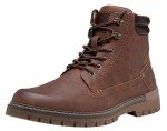 Jousen Mens Boots Fashion Casual Boot Hiking Zipper Chukka Boots for Men (AMY8118A brown 10.5)