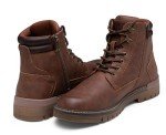 Jousen Mens Boots Fashion Casual Boot Hiking Zipper Chukka Boots for Men (AMY8118A brown 10.5)