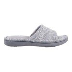 isotoner Women's Premium Knit Slide Slippers, Ash, 8.5-9
