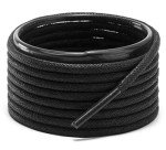 Shoemate Wax Round Shoelaces for Boots and Dress Oxford Shoes, Shoe Strings, 01 Black, 38"(97cm) 4-Hei WAR-97-4