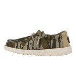 Hey Dude Boy's Wally Mossy Oak Original Botttomland Y Camo Size 11 | Youth's Shoes | Youth Slip-on Loafers | Comfortable & Light-Weight